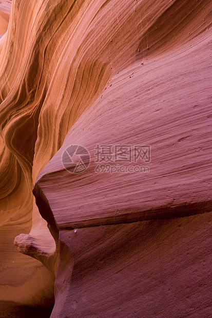 亚利桑那州的蚂蚁峡谷橙子羚羊岩石编队红色大厅砂岩干旱狭缝沙漠图片
