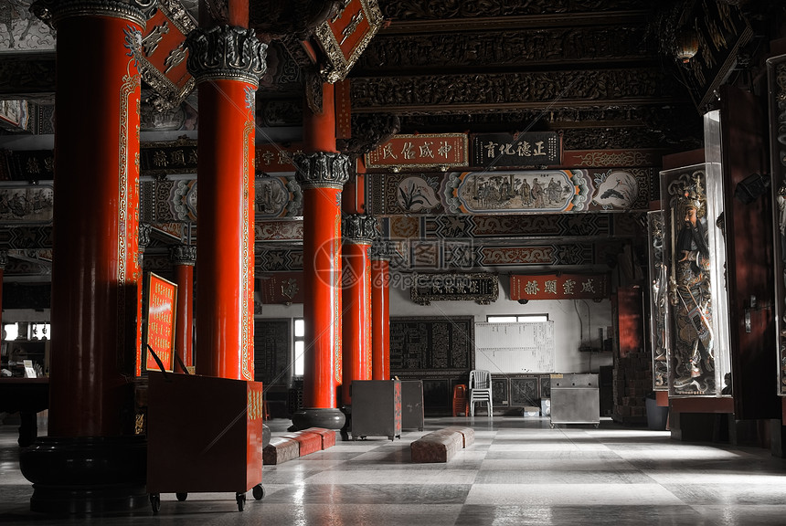 中国寺庙内图片