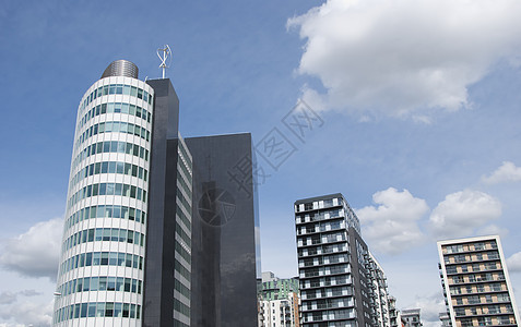 公寓区高楼摩天大楼公司办公楼天际地标职场城市天空蓝色图片