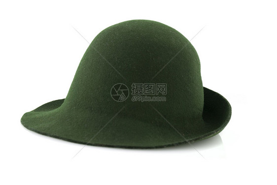 简单的绿色感觉帽子图片