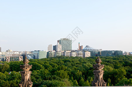 中柏林空中观察建筑建筑物蓝色主场天线旅游广场城市天际正方形图片