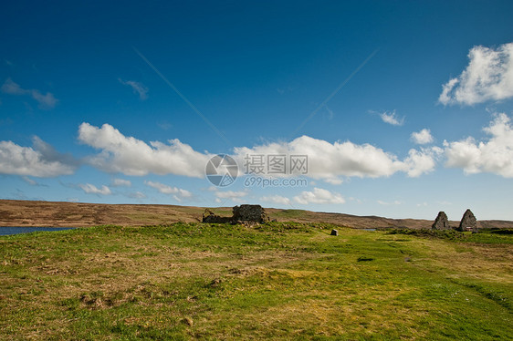 埃莱安莫尔湖建筑群岛纪念碑乡村小岛地标场地建筑学长椅天空图片