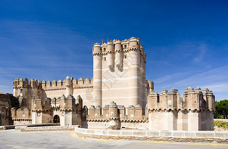 西班牙卡斯蒂利亚和里昂塞戈维亚省可口城堡建筑学防御工事旅行建筑物据点世界景点建筑外观图片