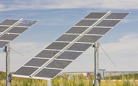 西班牙卡斯蒂利亚和里昂发电面板太阳能板外观环境控制板力量活力太阳能技术图片