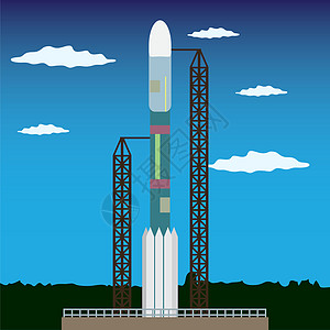 准备发射的火箭图片