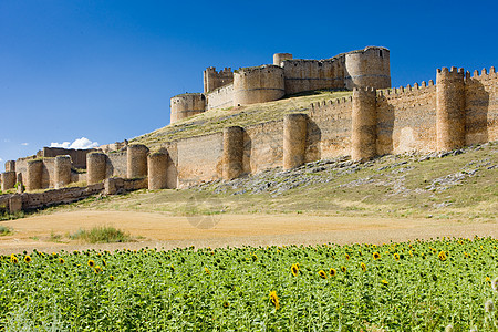 索里亚省城堡 Castile和Leon Spai堡垒世界历史性要塞旅行历史外观建筑景点工事图片