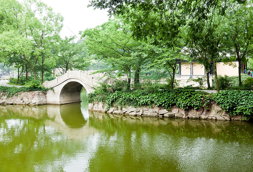 中国武西市日湖公园艺术建筑学建筑文化植物房子插图公园寺庙宗教图片