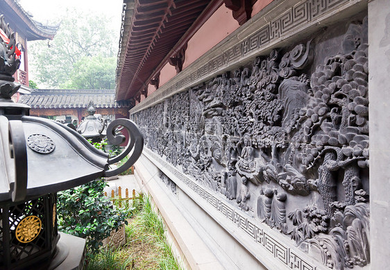 中国苏州汉尚西寺佛教徒寺庙宝塔宗教建筑物精神雕塑雕刻图片