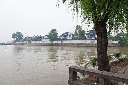 苏州有名的风巧风景区房子枫桥诗人运河建筑物背景图片