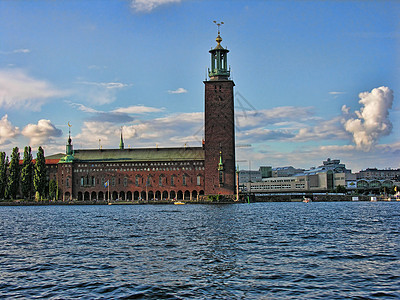 瑞典斯德哥尔摩建筑图瑞典斯德哥尔摩蓝色全景建筑旅行景观历史性地标首都天际支撑图片