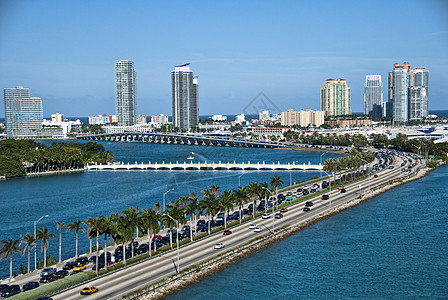 离开佛罗里达州迈阿密美化建筑海岸天空海岸线场景热带住宅区码头气候图片