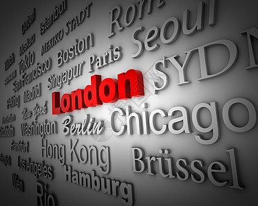 伦敦大都会插图大都市城市字体全球字母图片