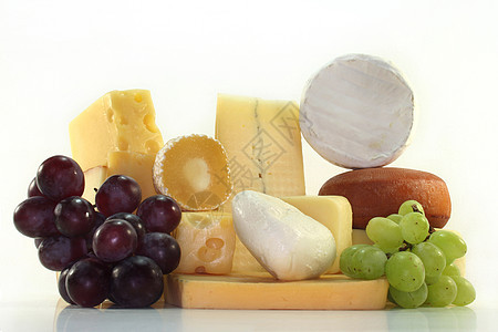 奶酪乳制品黄色自助餐车轮食物市场享受投标香菜面包图片