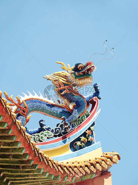 中国佛教寺院屋顶装饰品宗教寺庙建筑学信仰崇拜雕像图片