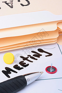 会议回形针文件夹办公室配件按钮就业商业文档图片