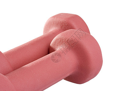 粉色哑铃运动员白色有氧运动训练健身房运动举重存货齿轮配饰图片
