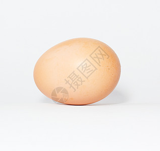 白底一个蛋宏观食品剪裁蛋壳营养圆形杂货商品食物家禽图片