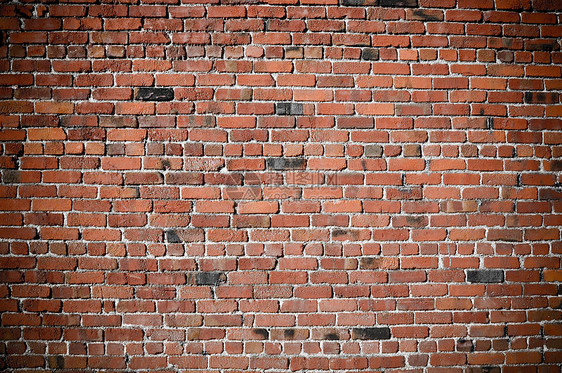 Grunge 旧砖墙矩形建筑墙纸建设者房子红色历史性图片
