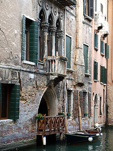 威尼斯胡同缆车旅游城市阳台水道建筑学建筑水街房屋图片