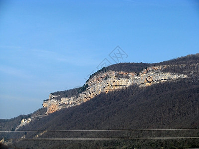 岩石山脉全景植物群山丘解脱文件河流路线天空高度图片