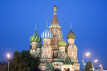 莫斯科圣巴西尔大教堂大教堂地标蓝色游客旅行旅游城市首都教会天空图片