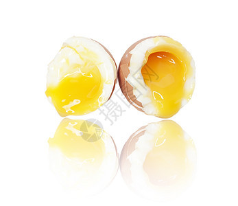 软煮蛋营养早餐饮食白色蛋黄杯子食物勺子图片