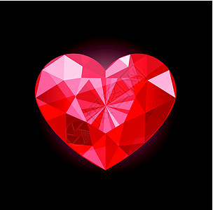 情人心宝石珠宝婚姻结婚钻石红色婚礼背景图片