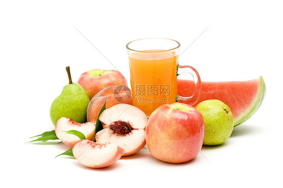 果汁和新鲜的果实营养烹饪生产静物食物生活饮食水果玻璃茶点图片