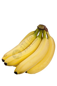 黄香蕉热带黄色甜点食物水果营养背景图片
