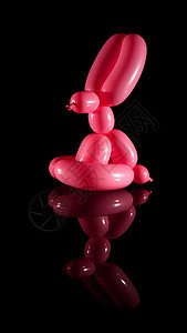 气球兔子背景图片