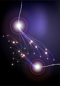 光辉纤维光学速度活力艺术亮度力量海浪光束网络插图图片