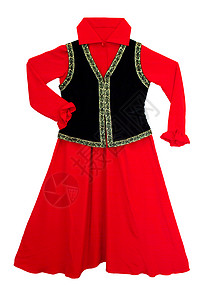 红裙子戏服夹克绣花套衫背景图片