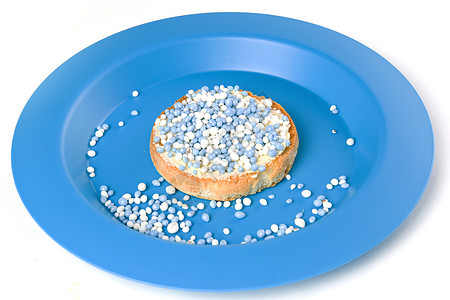鲁石食物老鼠盘子餐具蓝色塑料饼干儿子面包糖果高清图片