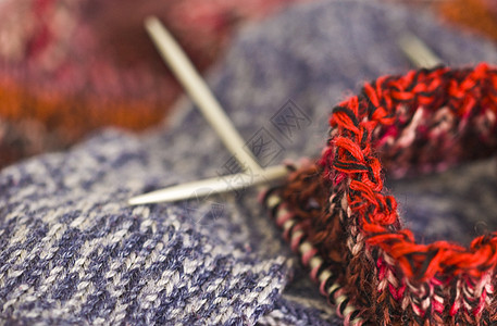 编织细绳工艺缝纫羊毛绿色纤维纺织品红色针织图片