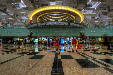 新加坡昌吉机场离境终点终端站图片