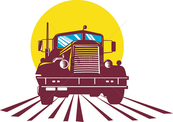 集装箱货车车辆插图货运运输工业图片