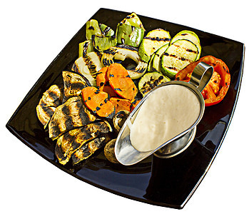 灰状蔬菜绿色盘子茄子萝卜洋葱白色牛奶蔬菜胡椒食物图片