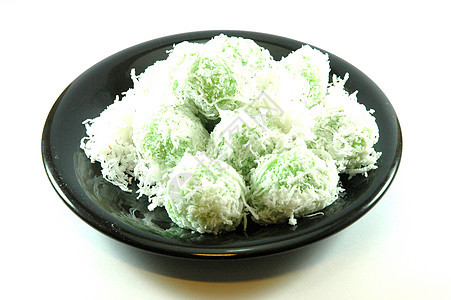泰国甜点午餐白色绿色水果油炸食物美食浆果红色盘子图片