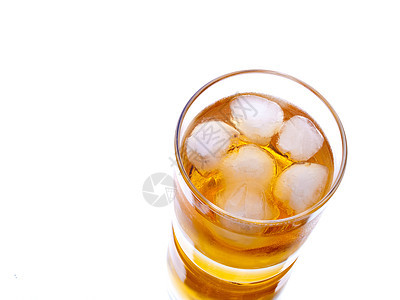 威士忌液体玻璃反射白色对象图片