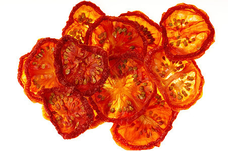 意大利日晒干西红番茄红色蔬菜框架美食脱水水平种子图片