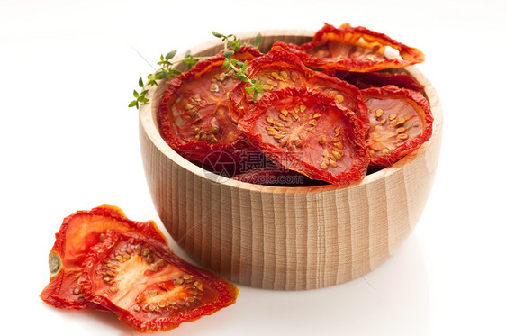 意大利日晒干西红番茄框架红色水平种子蔬菜美食脱水图片