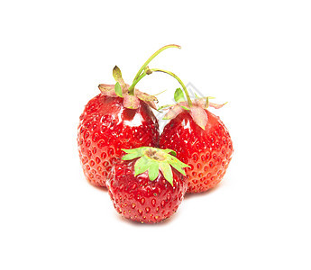 草莓季节饮食甜点水果宏观叶子反射红色团体阴影图片