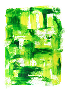 充满活力的绿色和黄绿色油画图片