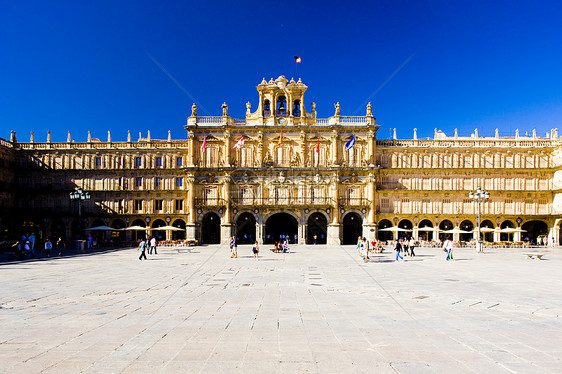 广场市长主要广场 萨拉曼卡 卡斯蒂利亚和里昂 西班牙城堡旅行建筑学历史正方形世界世界遗产宫殿城市建筑图片