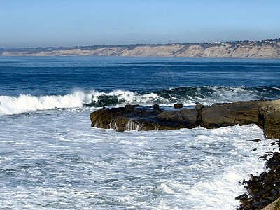 拉若拉加利福尼亚州海岸岩石海滩图片
