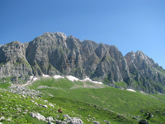 山山脉路线高原斜坡风景植物群解脱高山青菜文件草甸图片