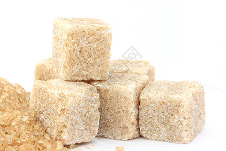 甘蔗糖立方体颗粒状水晶白色食物图片