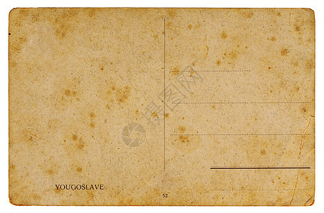 古董明信片卡片办公室苦恼褪色对应邮政文档棕褐色斑点邮件图片