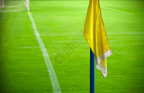 足球绿色乐趣角落体育场场地旗帜团队线条娱乐游戏图片