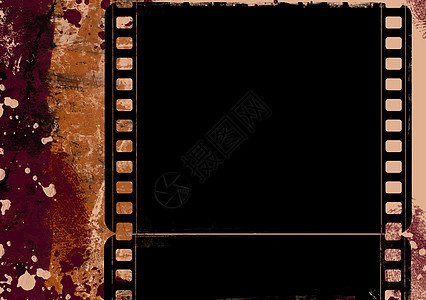 Grunge 胶片框架噪音苦恼艺术插图电影拼贴画娱乐划痕面具边缘图片